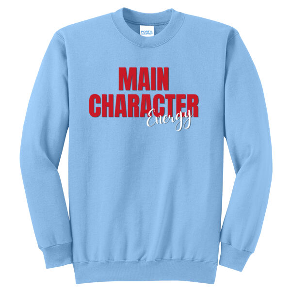 Main Character Energy - Adult Crewneck Sweatshirt Thumbnail