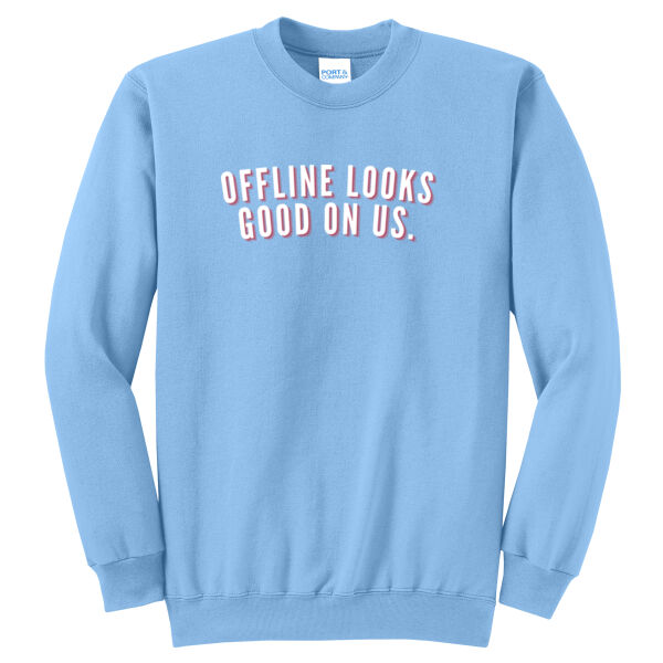 Offline Looks Good on Us - Adult Crewneck Sweatshirt Thumbnail