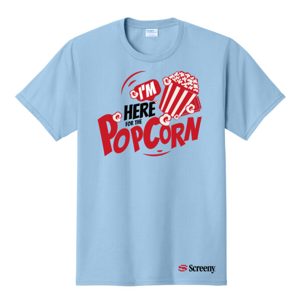 I'm Here for the Popcorn - Adult T-Shirt Thumbnail