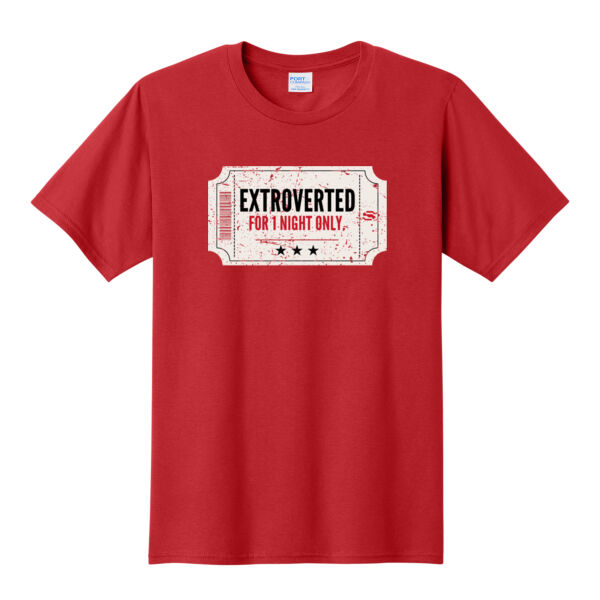 Extroverted. For One Night Only - Adult T-Shirt Thumbnail